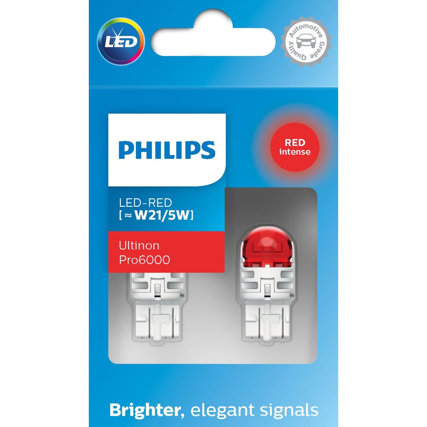 Philips Ultinon Pro6000 Red LED W21/5W (Twin)