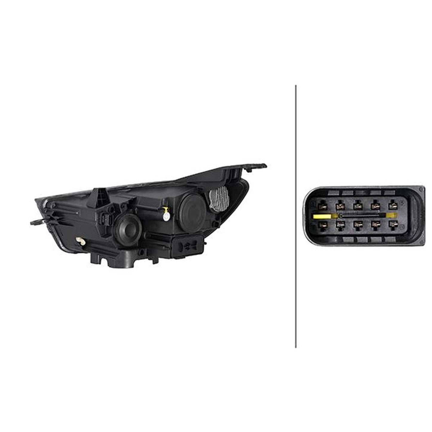 HELLA Halogen Headlight Unit - Left - 1LG354862-031