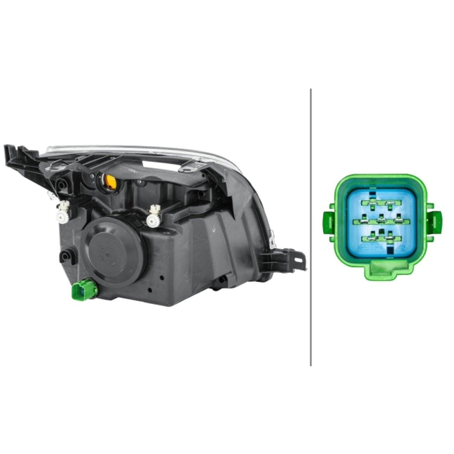 HELLA Halogen Headlight Unit - Left - 1LD247026-271