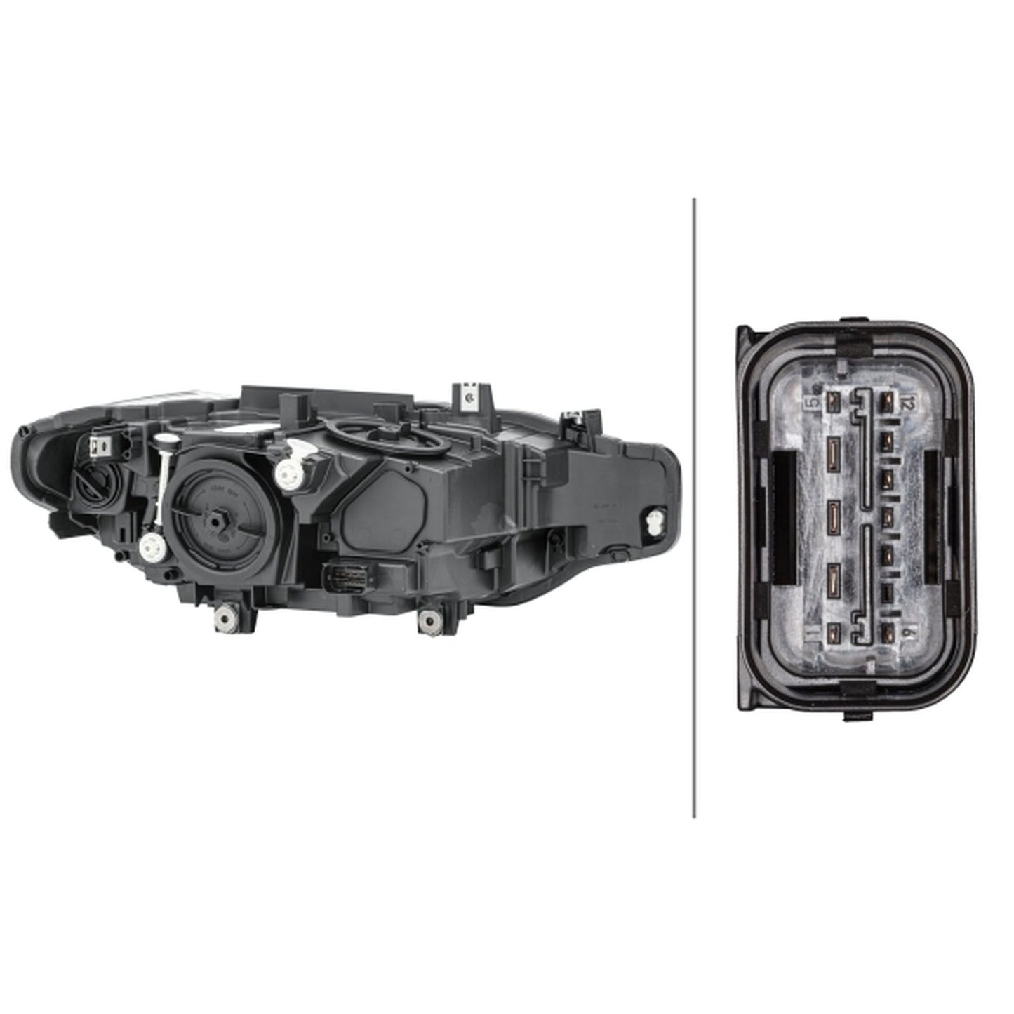HELLA Halogen Headlight Unit - Left - 1LG012101-931
