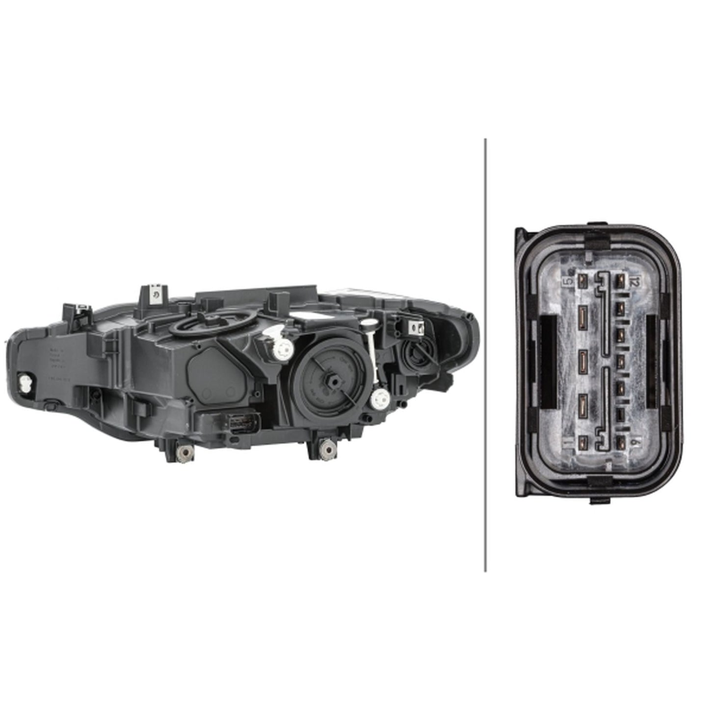 HELLA Halogen Headlight Unit - Right - 1LG012101-941