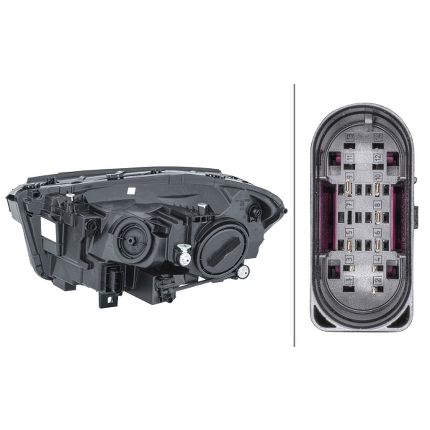 HELLA LED Headlight Unit - Right - 1LG013074-141