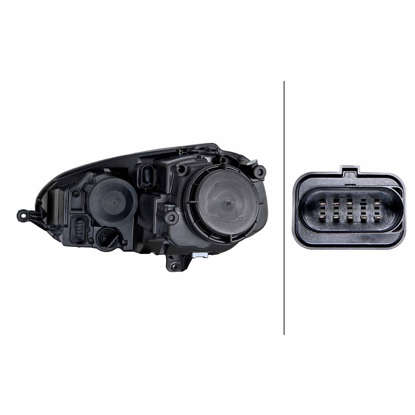 HELLA Halogen Headlight Unit - Right - 1LG247007-641