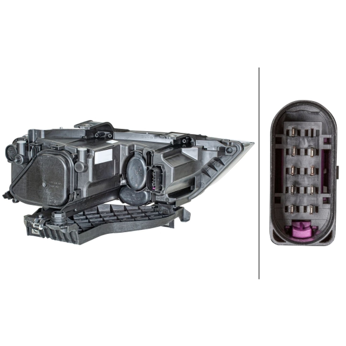 HELLA Halogen Headlight Unit - Left - 1LG354839-031