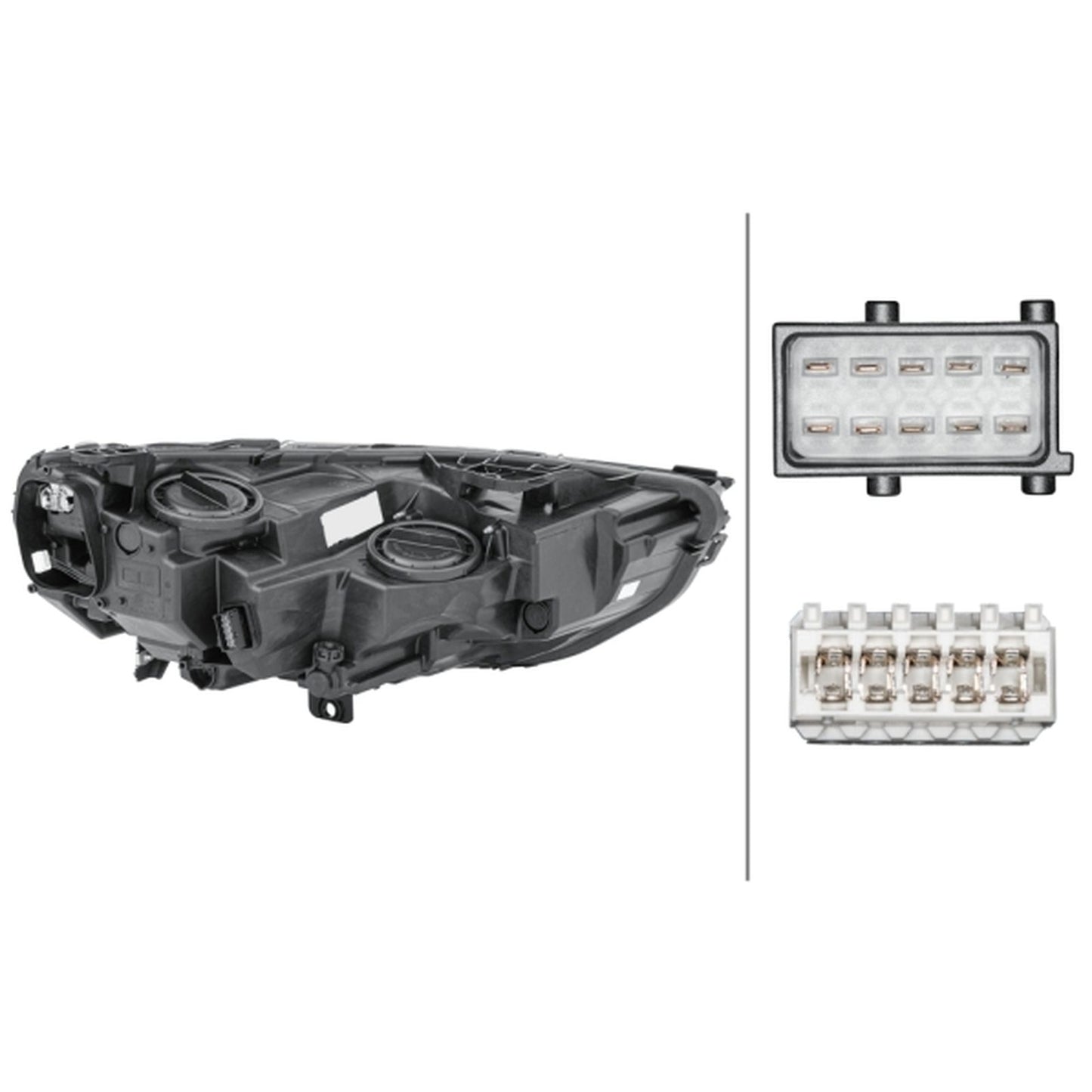 HELLA Halogen Headlight Unit - Left - 1LG354869-071
