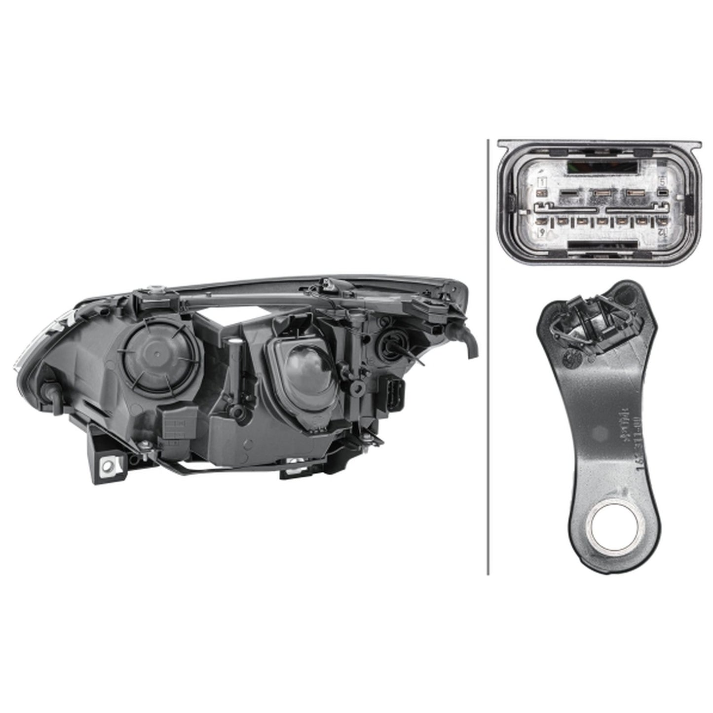 HELLA Halogen Headlight Unit - Right - 1LL009449-041