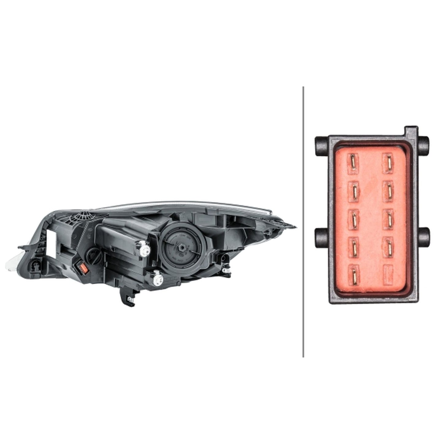 HELLA LED Headlight Unit - Right - 1LL011165-781