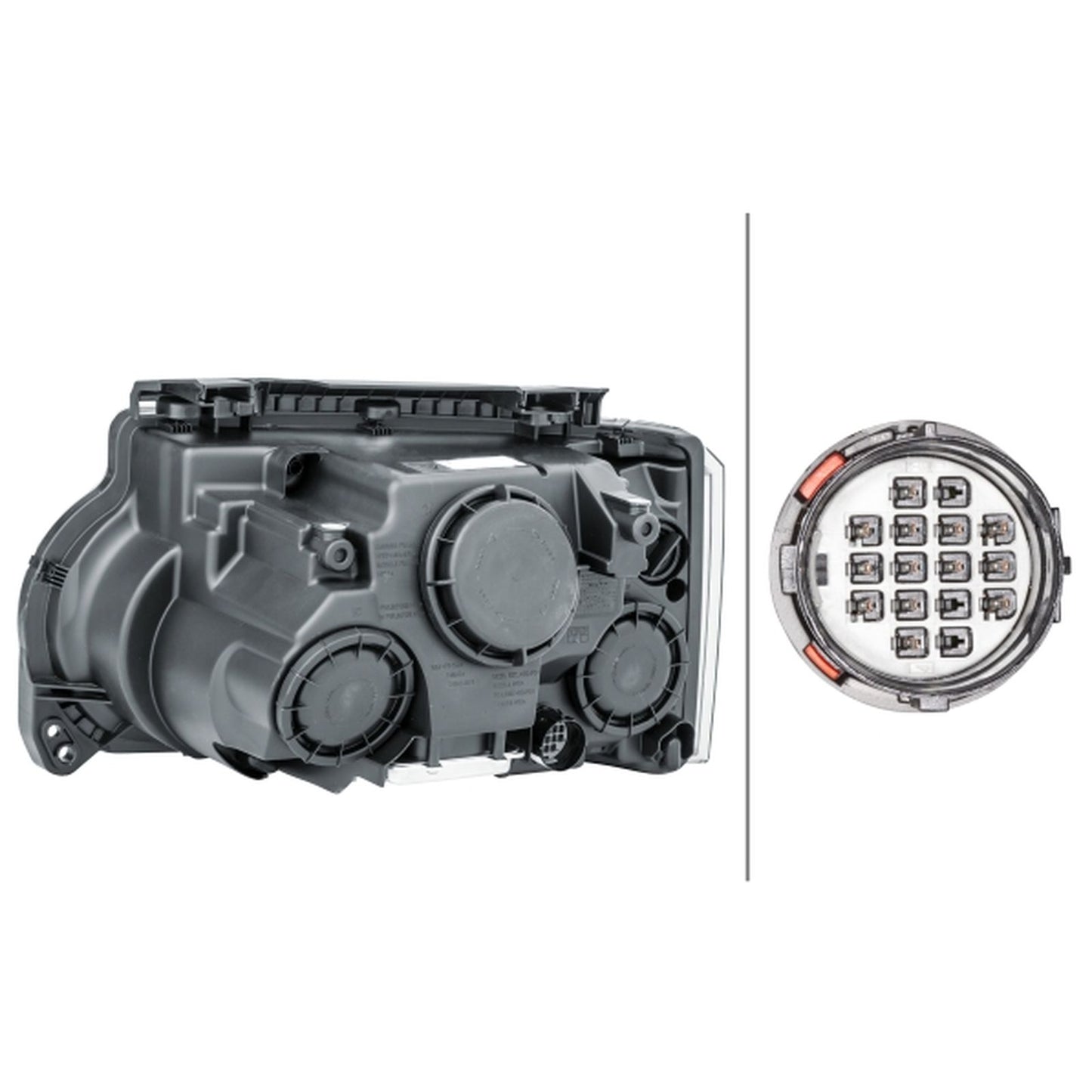 HELLA Bi-Xenon Headlight Unit - Right - 1LL238036-421