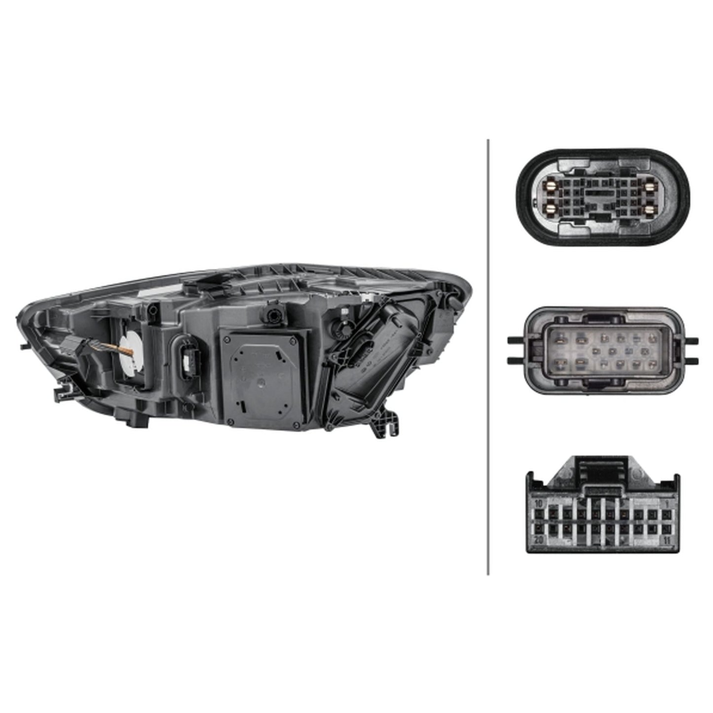 HELLA LED Headlight Unit - Right - 1LX011151-441