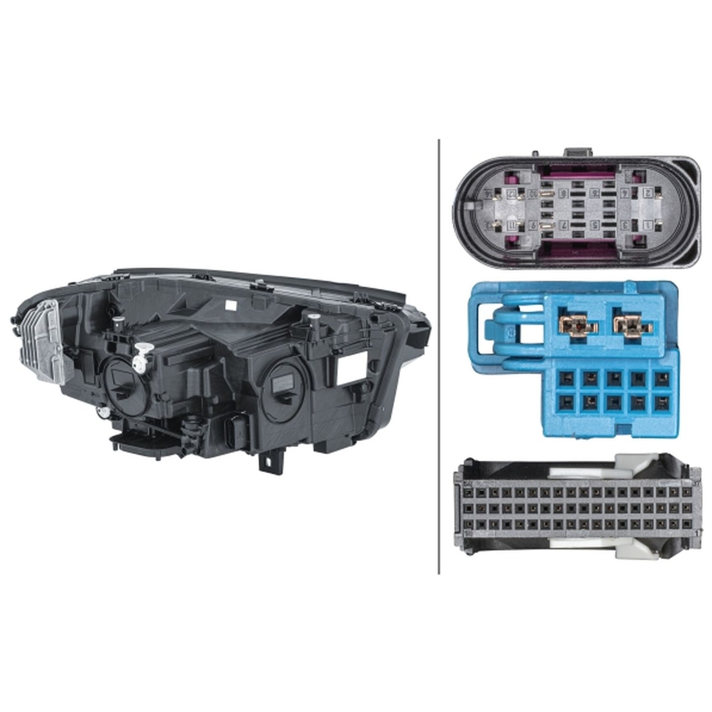 HELLA LED Headlight Unit - Left - 1LX013074-731