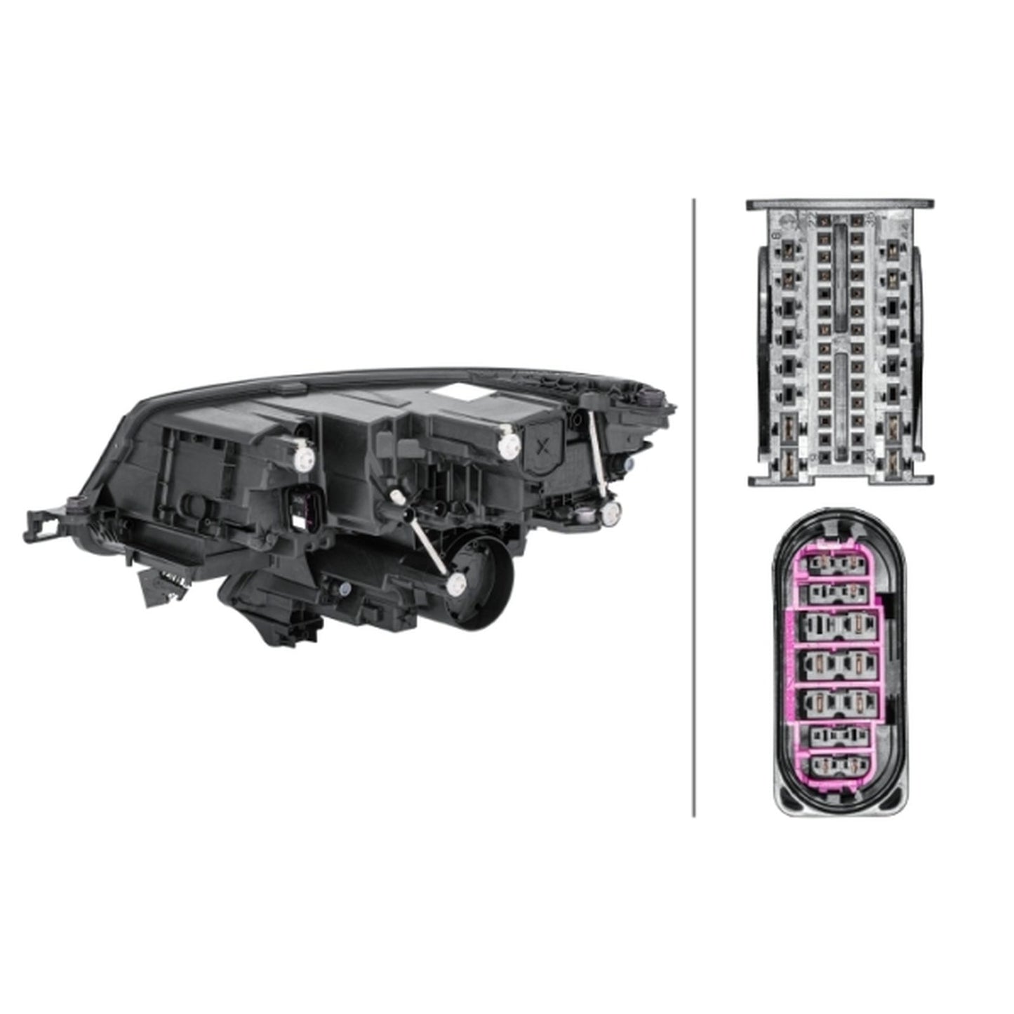 HELLA LED Headlight Unit - Right - 1ZX012669-421