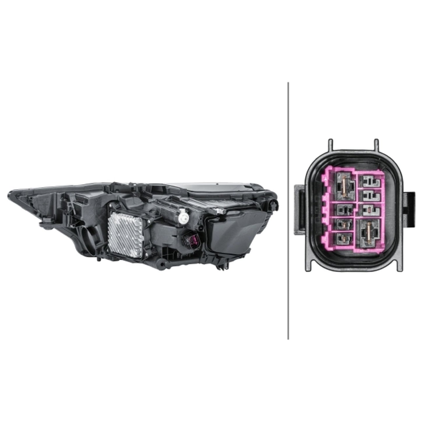 HELLA Matrix Headlight Unit - Right - 1ZX013377-141