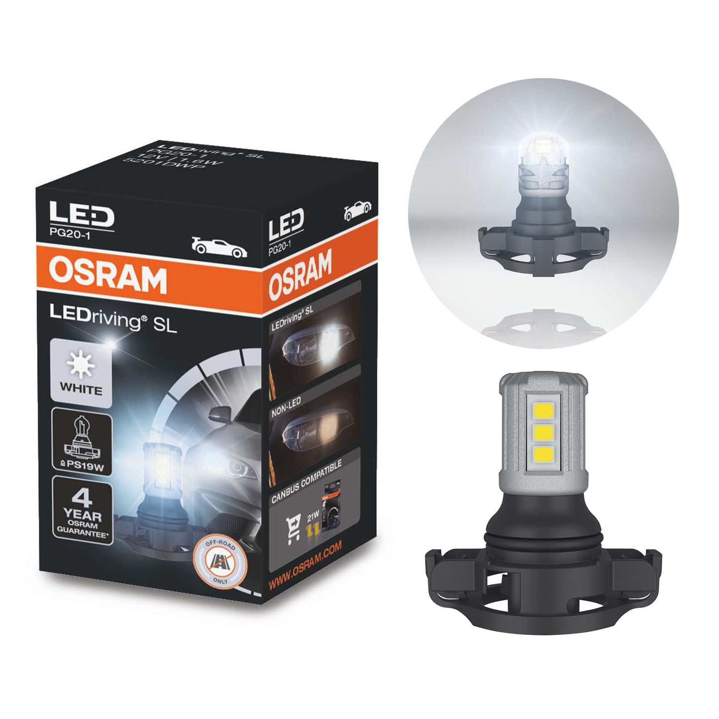 Osram LEDriving SL LED PS19W White (Single)