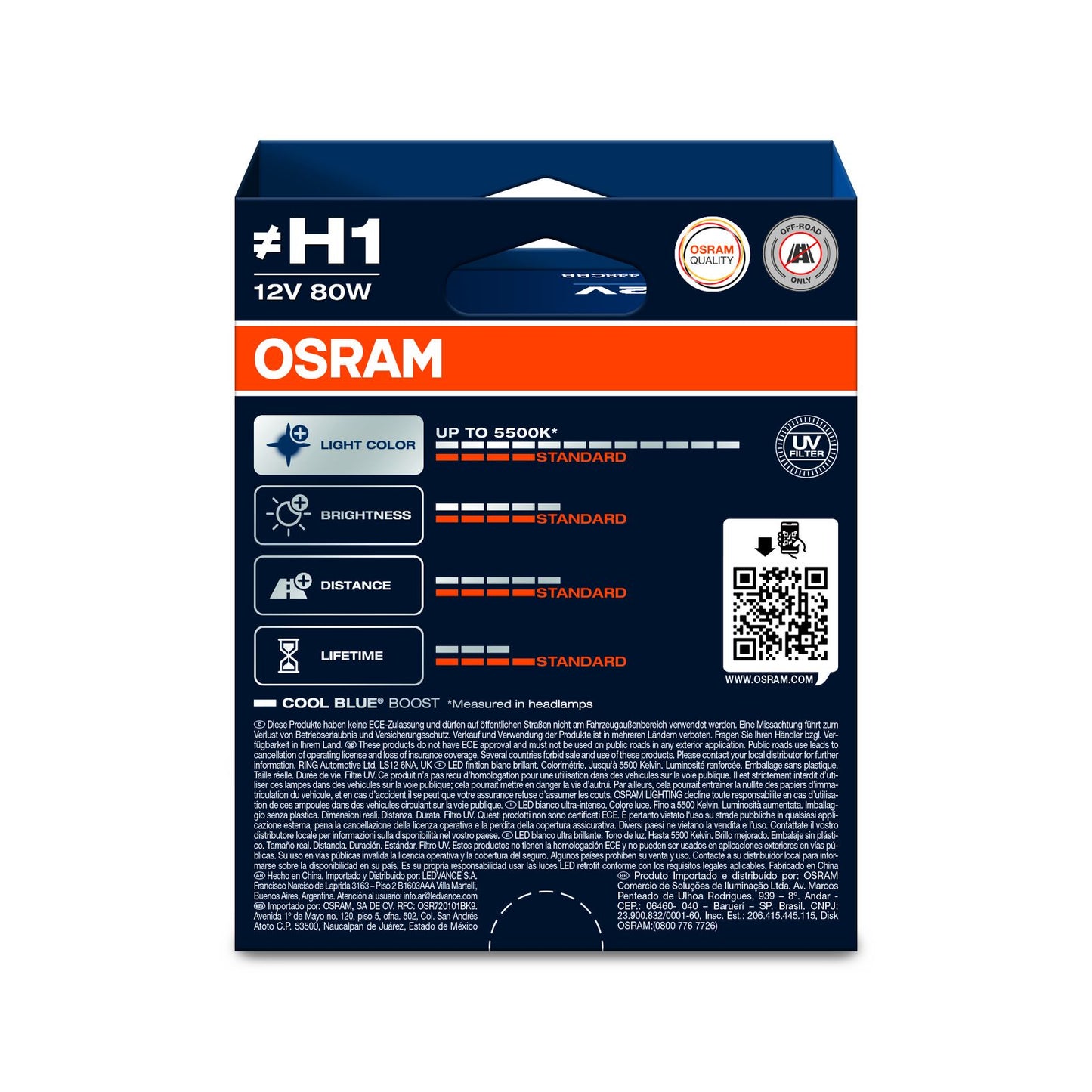 Osram Cool Blue Boost H1 (Twin)