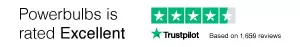 PowerBulbs is rated Excellent on TrustPilot.