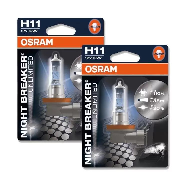 OSRAM Night Breaker Unlimited H11 | Replacement Headlight Bulbs ...