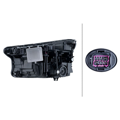 HELLA Matrix Headlight Unit - Right - 1LX015400-941