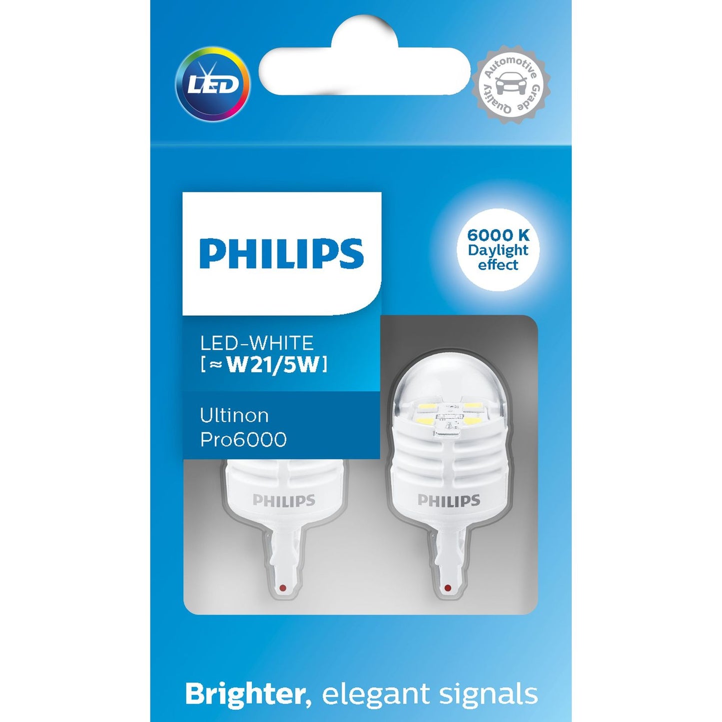 Philips Ultinon Pro6000 White LED W21/5W (Twin)