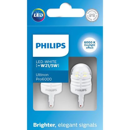 Philips Ultinon Pro6000 White LED W21/5W (Twin)