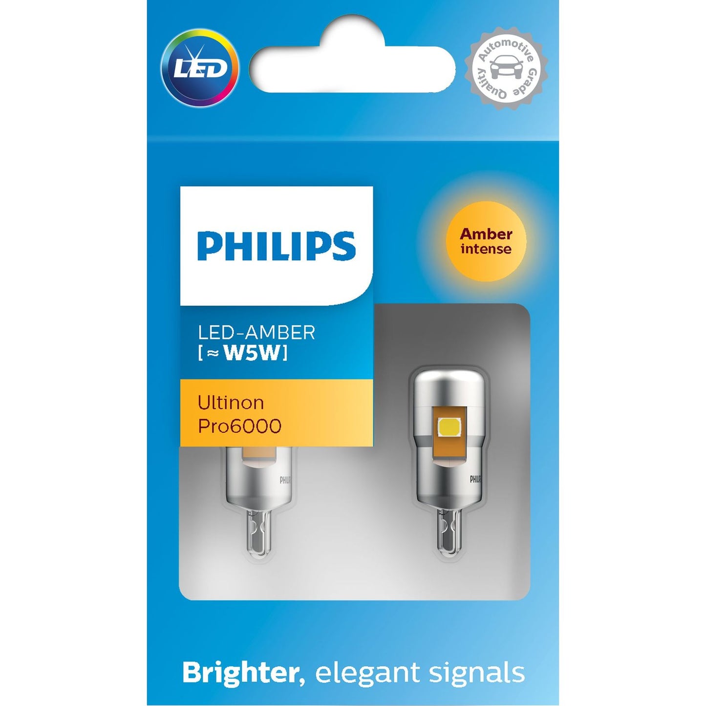 Philips Ultinon Pro6000 Amber LED W5W 501 (Twin)