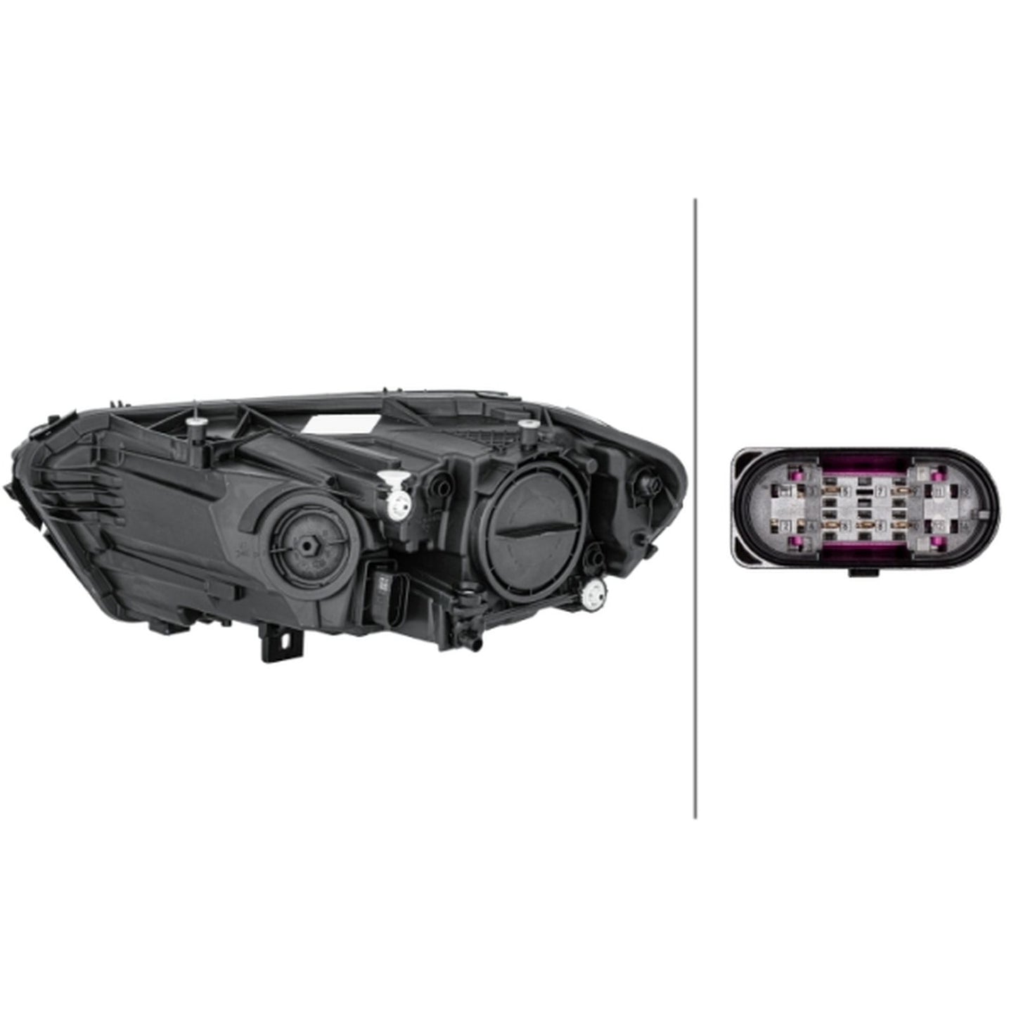 HELLA Halogen Headlight Unit - Right - 1LG015091-041