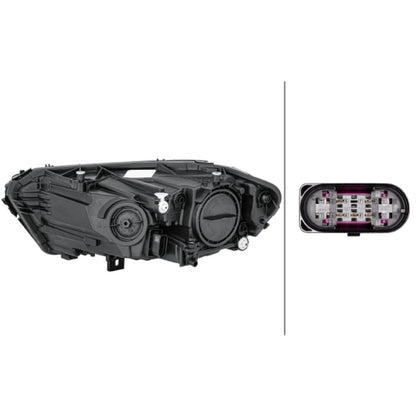 HELLA Halogen Headlight Unit - Right - 1LG015091-041