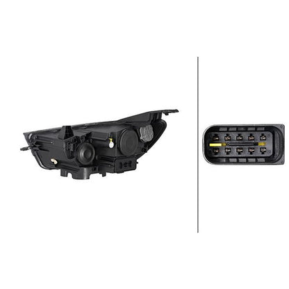 HELLA Halogen Headlight Unit - Left - 1LG354862-031