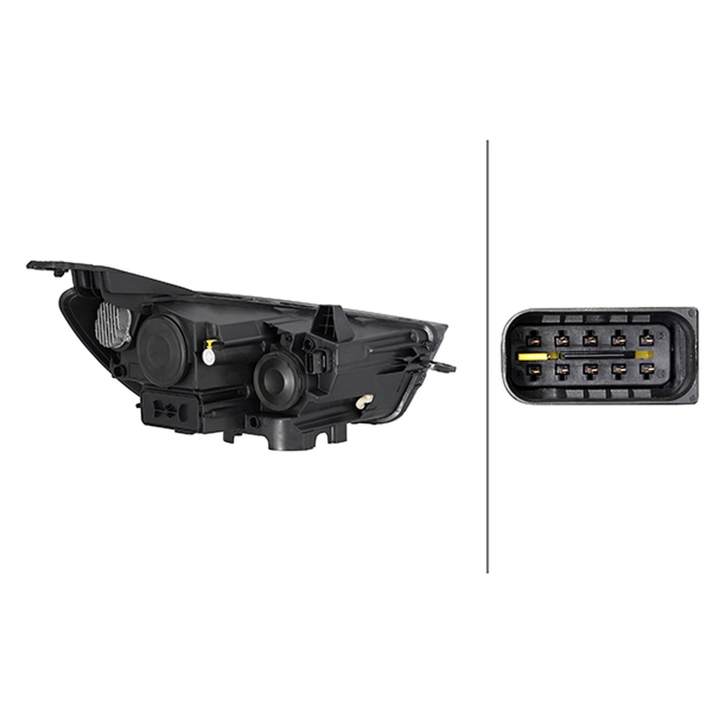 HELLA Halogen Headlight Unit - Right - 1LG354862-041