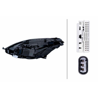 HELLA LED Headlight Unit - Right - 1EX015319-721