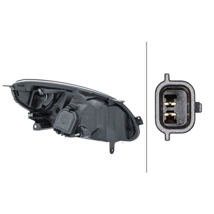 HELLA Halogen Headlight Unit - Left - 1L7271510-371