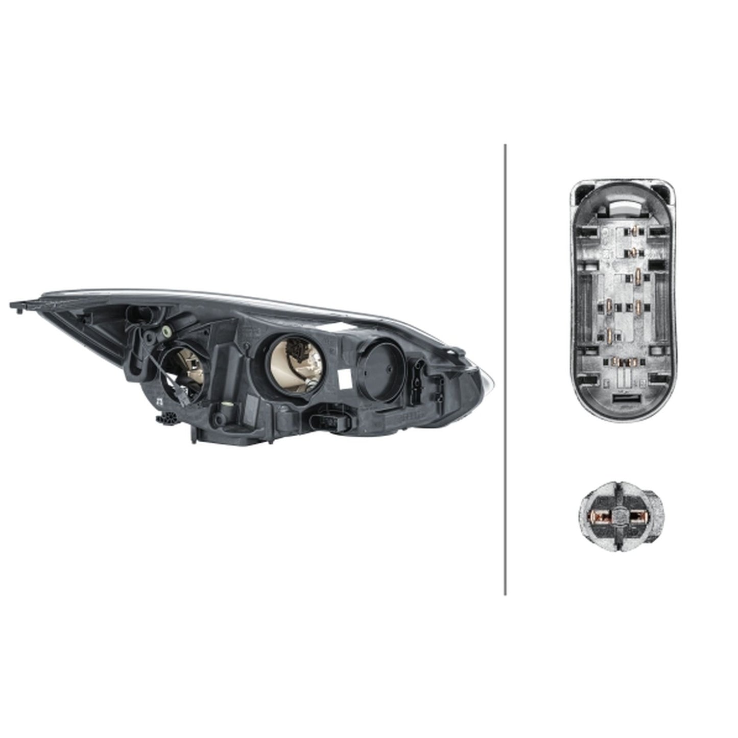 HELLA Halogen Headlight Unit - Left - 1LA354994-071