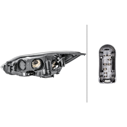 HELLA Halogen Headlight Unit - Right - 1LA354994-081