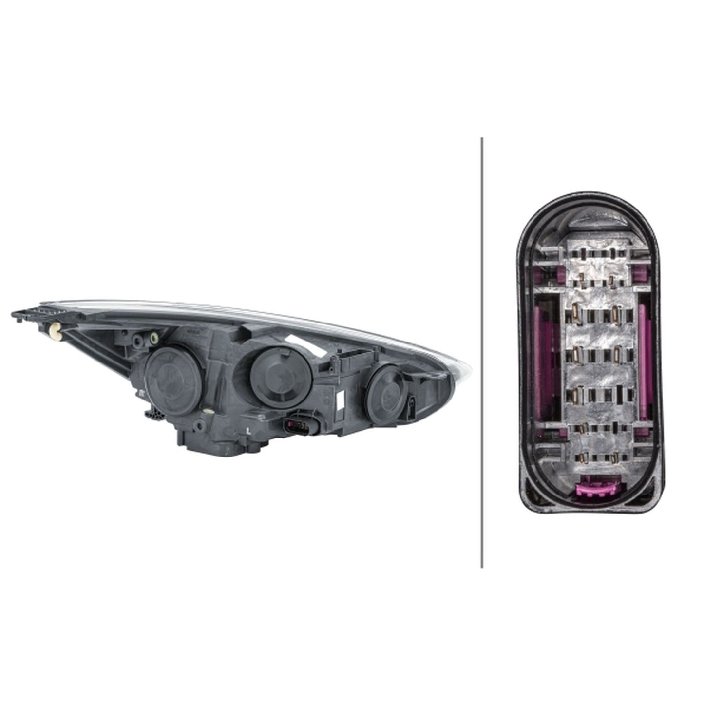 HELLA Halogen Headlight Unit - Left - 1LE354827-131