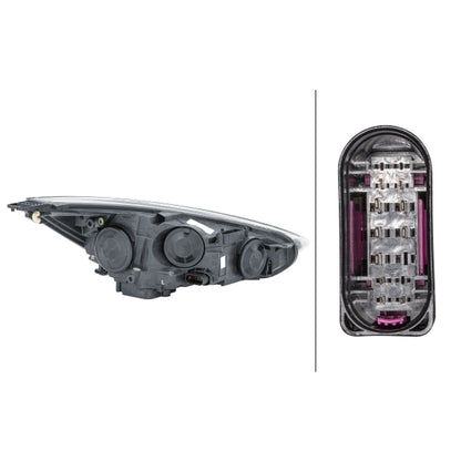 HELLA Halogen Headlight Unit - Left - 1LE354827-131