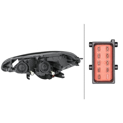 HELLA LED Headlight Unit - Right - 1LF011830-081