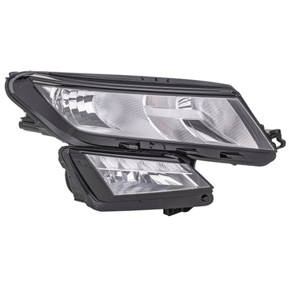 HELLA Halogen Headlight Unit - Right - 1LF012669-121