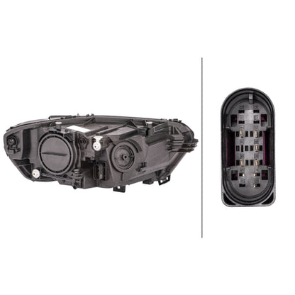 HELLA Halogen Headlight Unit - Left - 1LG015086-031