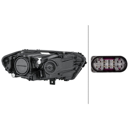 HELLA Halogen Headlight Unit - Left - 1LG015091-031