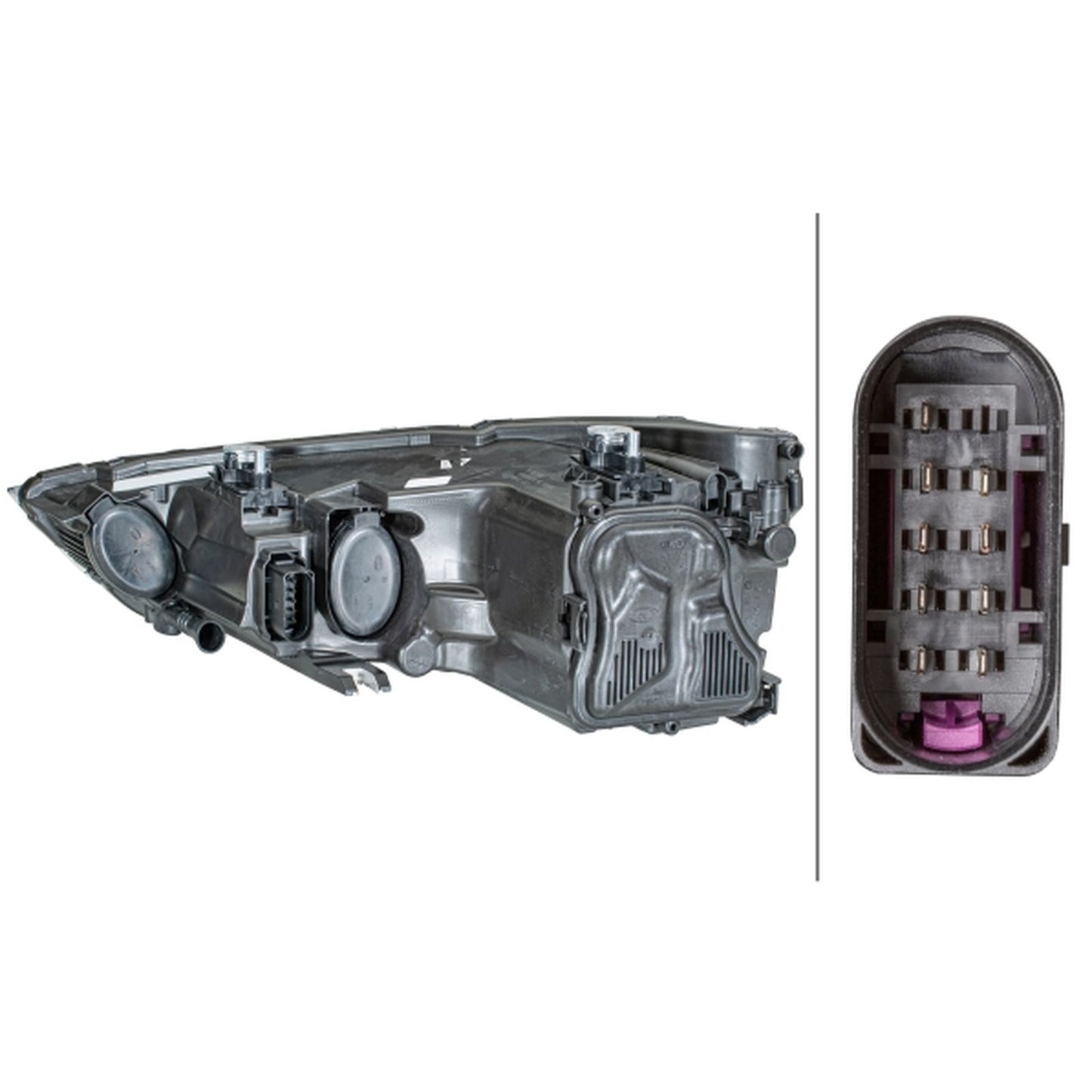 HELLA Halogen Headlight Unit - Left - 1LG354837-031