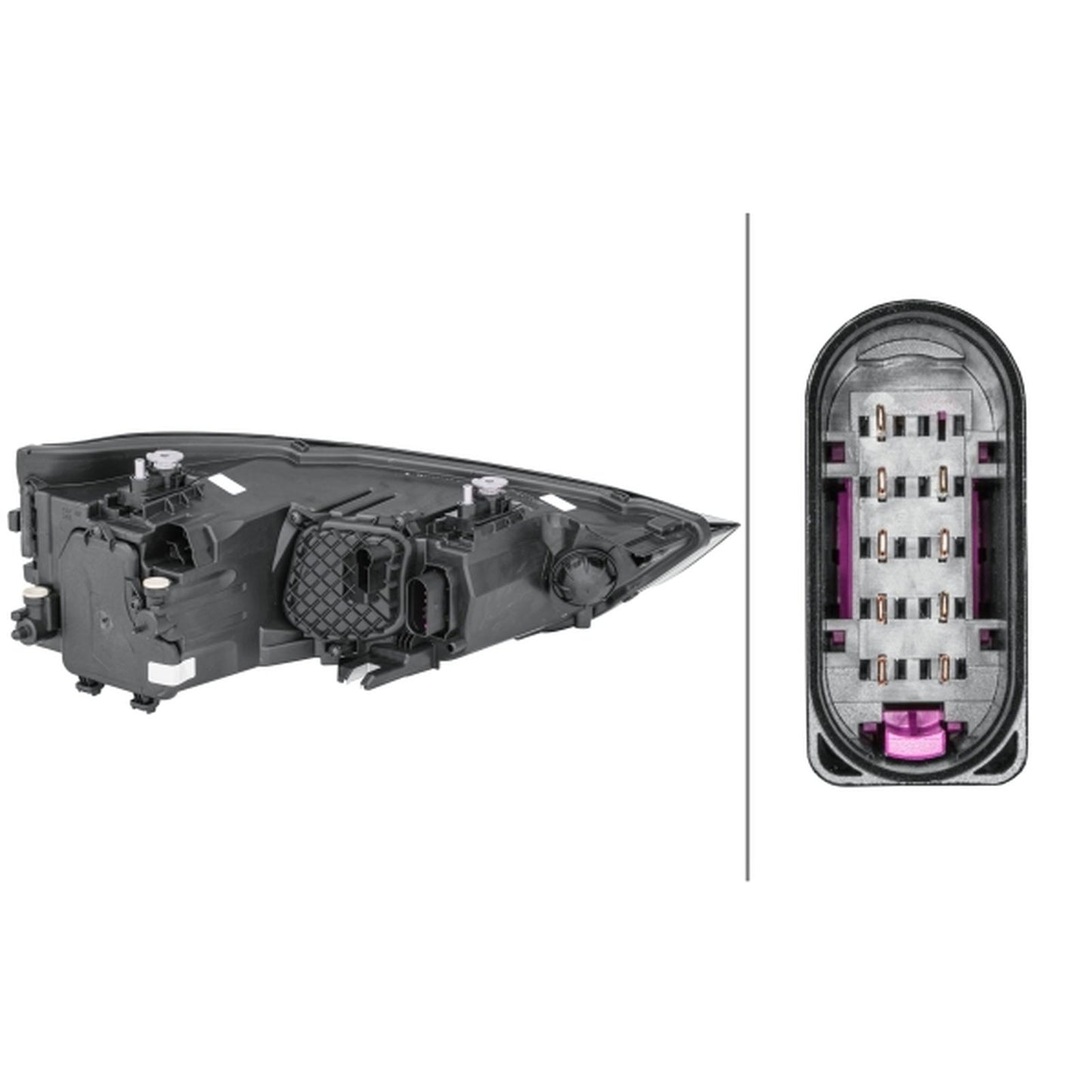 HELLA Halogen Headlight Unit - Left - 1LG354838-031