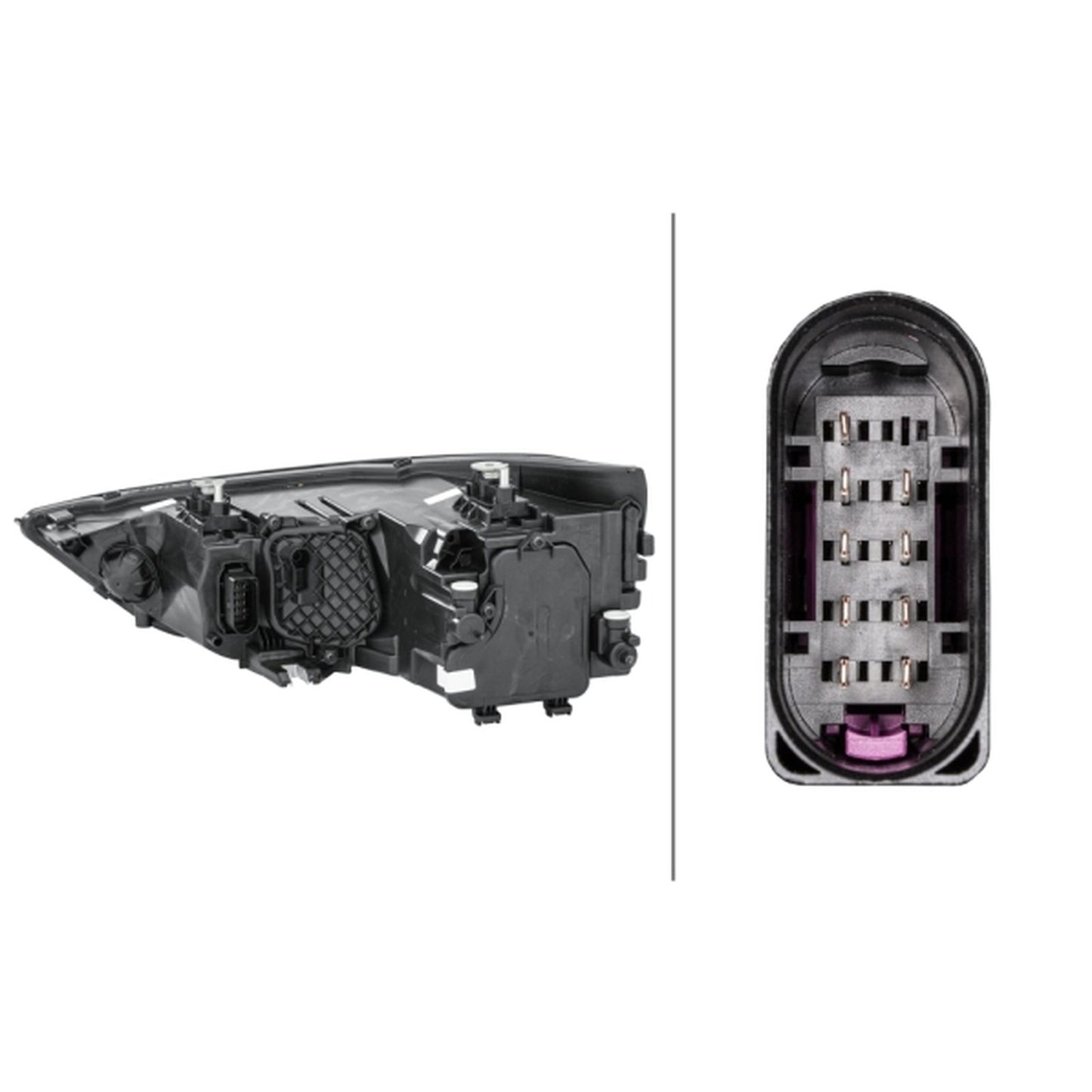 HELLA Halogen Headlight Unit - Right - 1LG354838-041