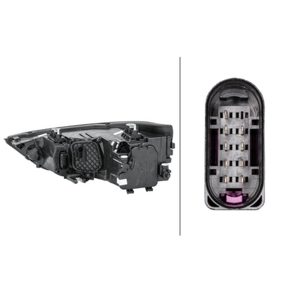 HELLA Halogen Headlight Unit - Right - 1LG354838-041