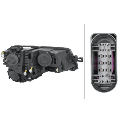 HELLA Halogen Headlight Unit - Left - 1LG354855-071