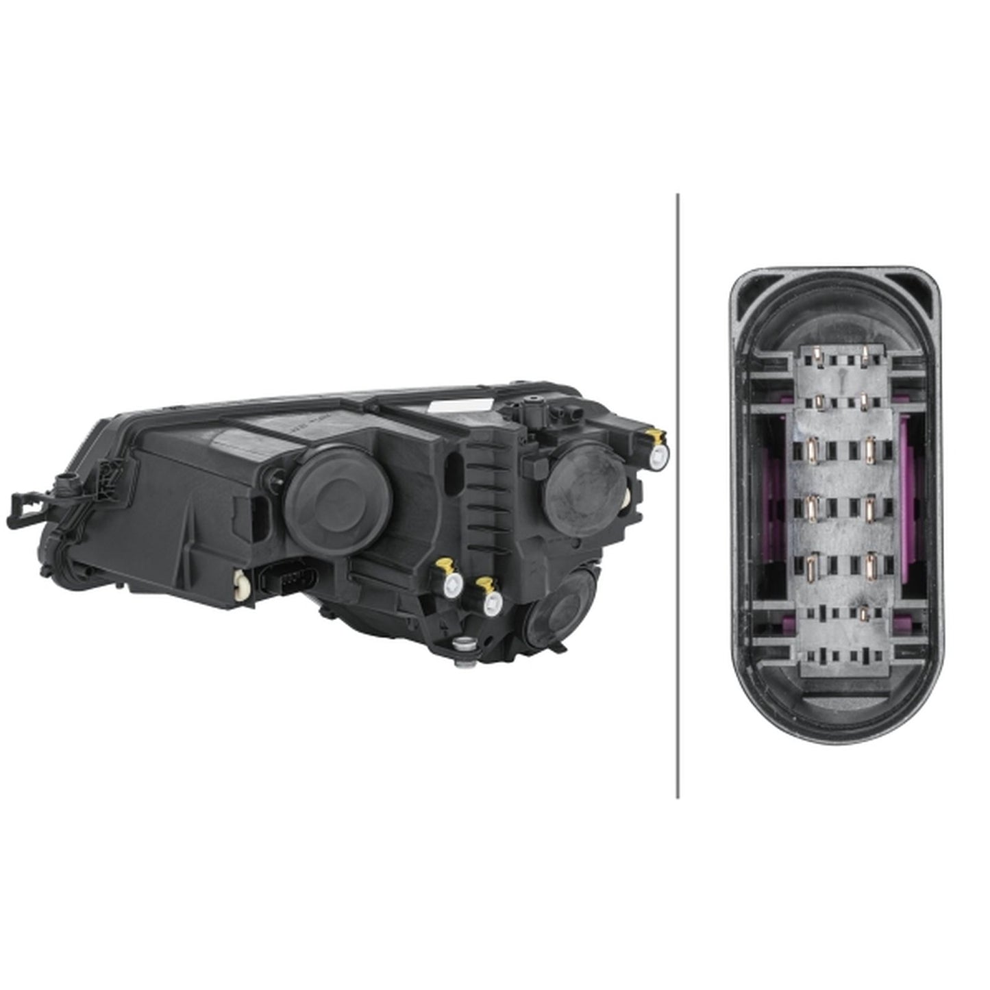 HELLA Halogen Headlight Unit - Right - 1LG354855-081
