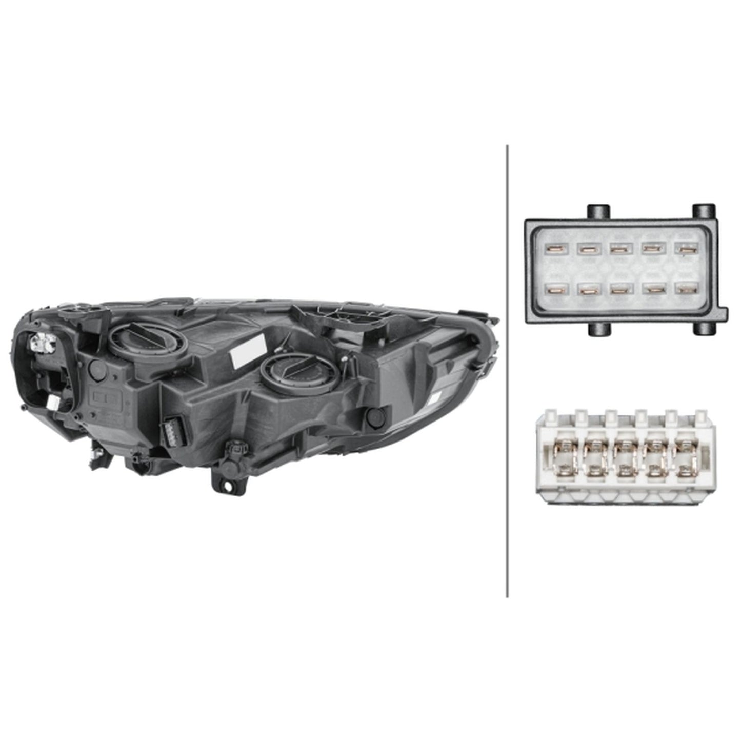 HELLA Halogen Headlight Unit - Left - 1LG354869-051