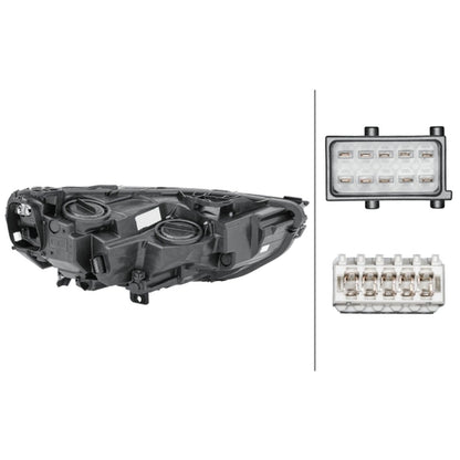 HELLA Halogen Headlight Unit - Left - 1LG354869-071