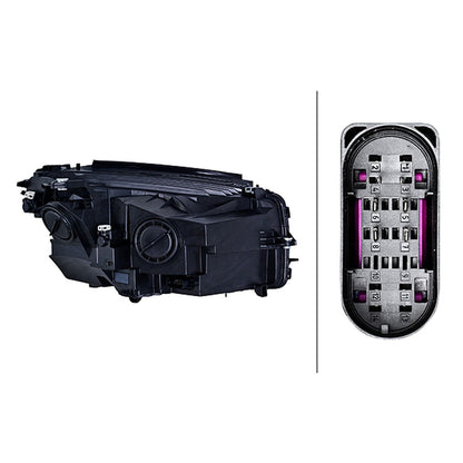 HELLA Halogen Headlight Unit - Left - 1LG354877-031