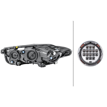 HELLA LED Headlight Unit - Right - 1LH011811-141