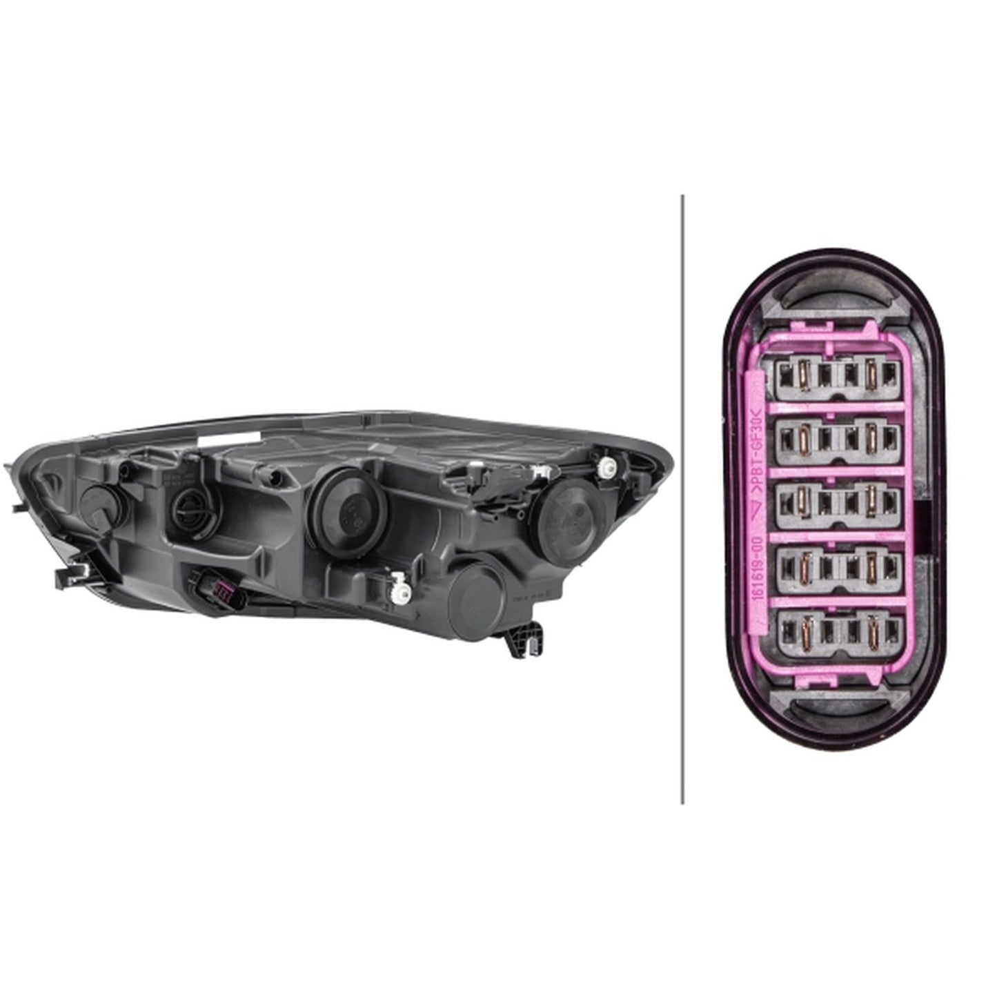 HELLA Halogen Headlight Unit - Right - 1LJ011149-041