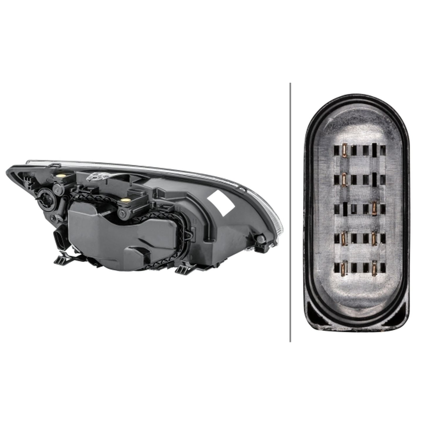 HELLA Halogen Headlight Unit - Left - 1LL010201-071